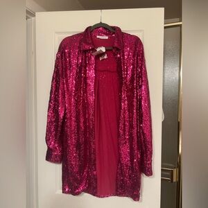 12th Tribe pink sparkle dress